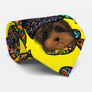 YORKIE POO TIE