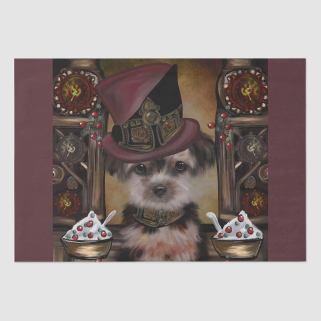 Yorkie Poo Tissue Paper (Front)