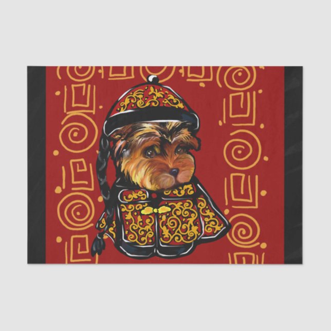 Yorkie Poo Tissue Paper (Front)