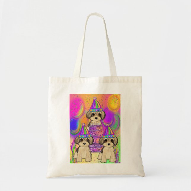 Yorkie Poo Tote Bag (Front)