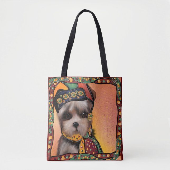 Yorkie Poo Tote Bag (Front)