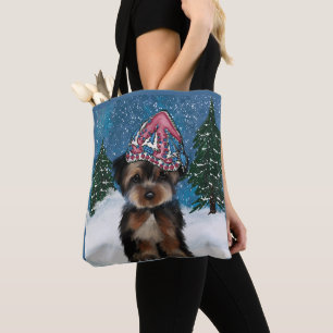 YORKIE POO TOTE BAG
