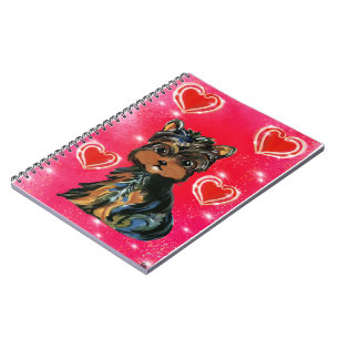 Yorkie Poo Valentine Notebook