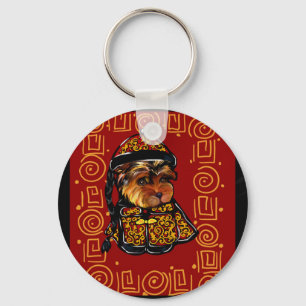 Yorkie Poo Year of the Dog Key Ring