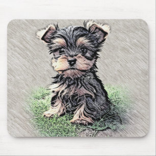Yorkie, Puppy,pet Mouse Pad