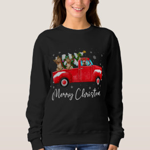 Yorkie Red Truck Christmas Shirt Santa Hat Dog Xma