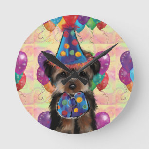 YORKIE              ROUND CLOCK