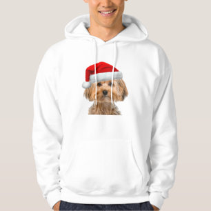 Yorkie Shirt Cute Dog Santa Hat Image Funny Christ