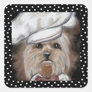 Yorkie Square Sticker