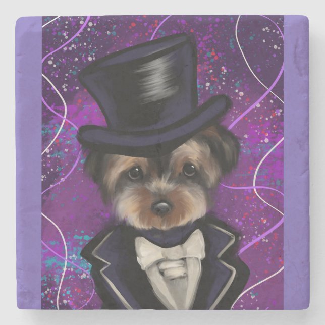 YORKIE           STONE COASTER (Front)