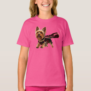 Yorkie Superhero Kid's T-Shirt
