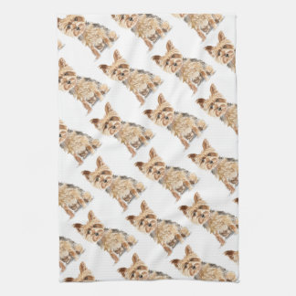 Yorkie Tea Towel