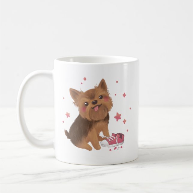 Yorkie the Cutest Trouble Maker Coffee Mug (Left)
