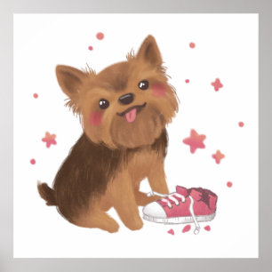 Yorkie the Cutest Trouble Maker Poster