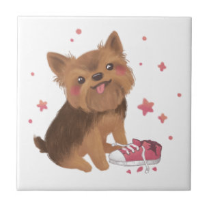 Yorkie the Cutest Trouble Maker Tile