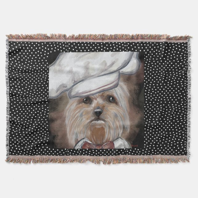 Yorkie Throw Blanket (Front)