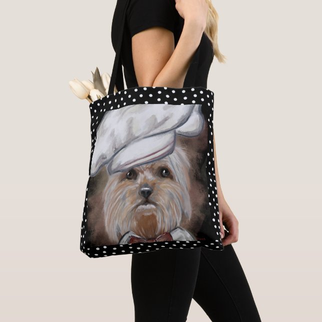 Yorkie Tote Bag (Close Up)