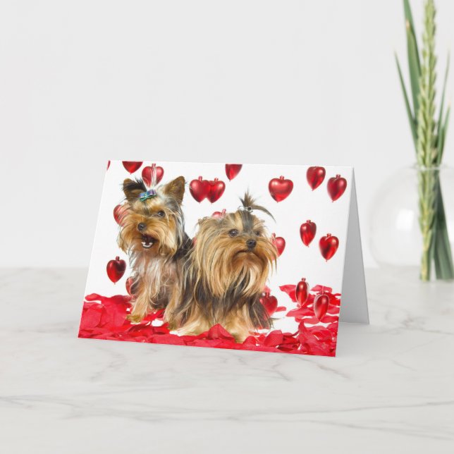 Yorkie Valentine Card (Front)