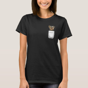 Yorkie Yorkshire Terrier Puppy Dog In Your Pocket T-Shirt