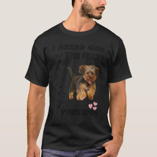 Yorkipoo Dog Quote Mum Yorkiepoo Dad Cute Yorkie P T-Shirt
