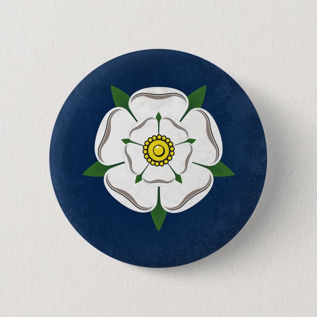 Yorkshire 6 Cm Round Badge (Front)
