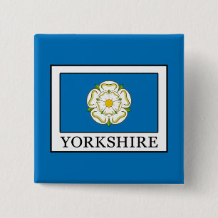 Yorkshire County England 15 Cm Square Badge