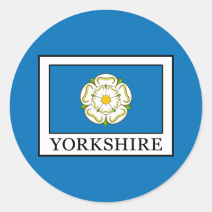 Yorkshire County England Classic Round Sticker
