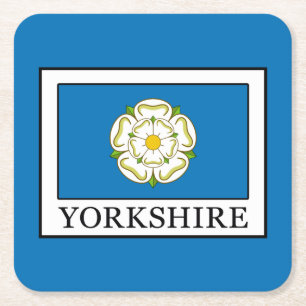 Yorkshire County England Square Paper Coaster