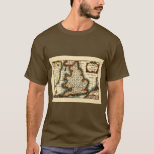 Yorkshire County Map, England T-Shirt