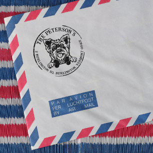 Yorkshire Custom Family Return Address   Rubber Stamp