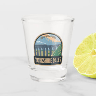 Yorkshire Dales National Park England Vintage Shot Glass