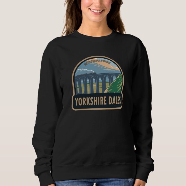 Yorkshire Dales National Park England Vintage  Sweatshirt (Front)