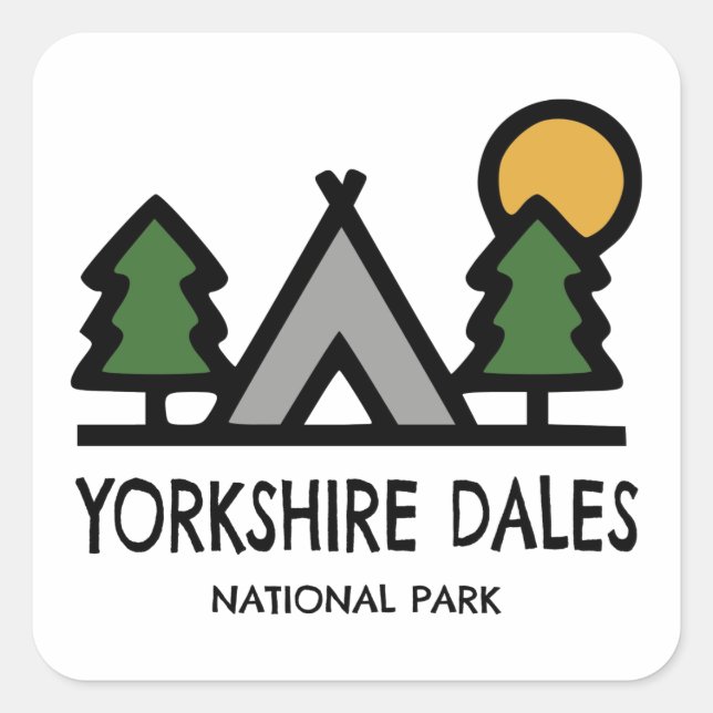 Yorkshire Dales National Park Square Sticker (Front)