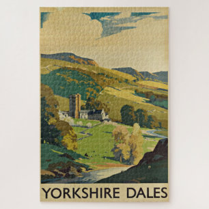 Yorkshire England - Vintage Travel Jigsaw Puzzle