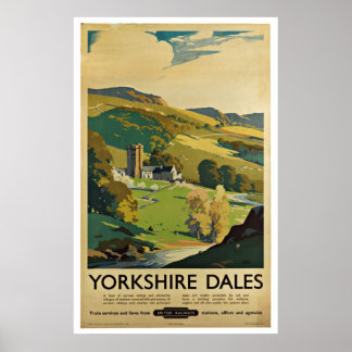 Yorkshire England - Vintage Travel Posters