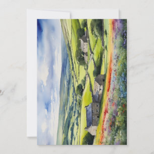 "Yorkshire Meadowsong" Landscape Yorkshire Dales Holiday Card