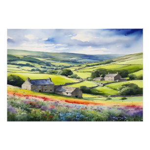 "Yorkshire Meadowsong" Landscape Yorkshire Dales  Photo Print