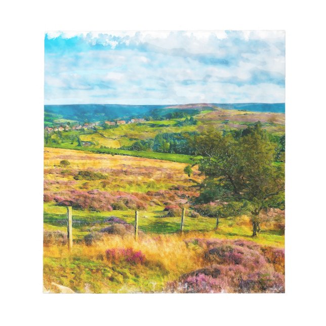 Yorkshire Moors  Notepad (Front)