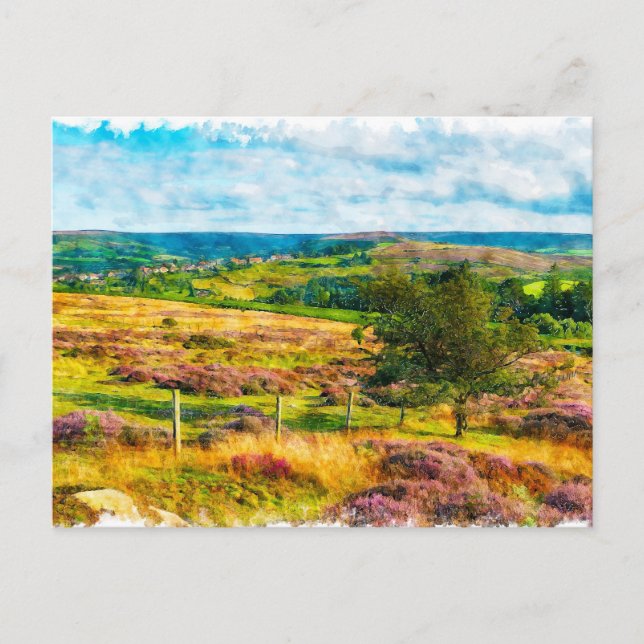 Yorkshire Moors  Postcard (Front)