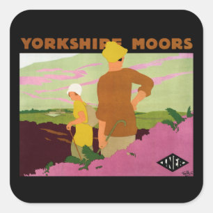 Yorkshire Moors Square Sticker