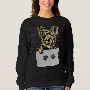 Yorkshire Mugshot Dog  Owner Sweatshirt