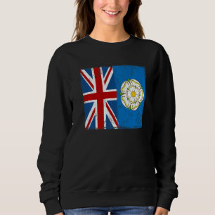 Yorkshire Roots & British Grown Idea With Rose Of Sweatshirt