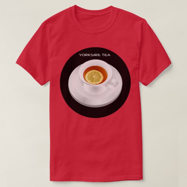 YORKSHIRE TEA WHITE CUP T-Shirt (Design Front)