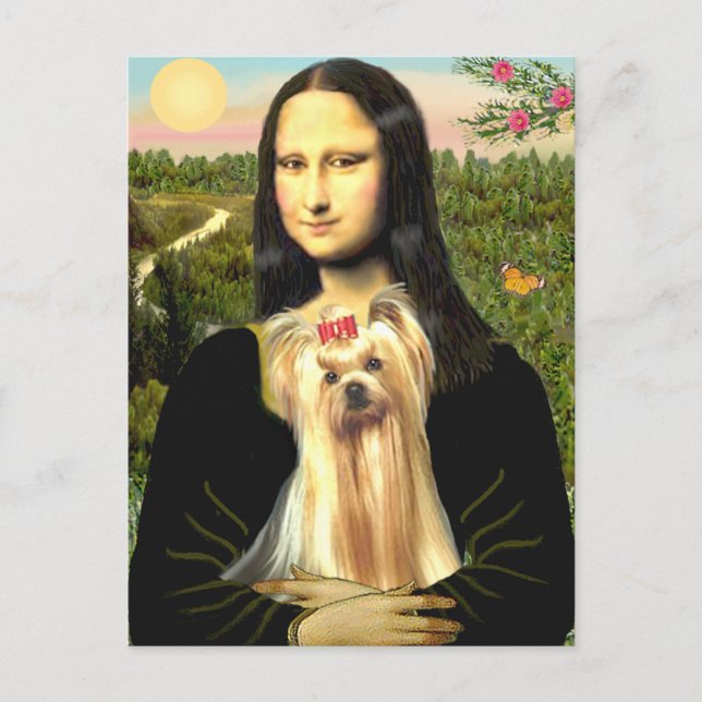 Yorkshire Terrier 1 - Mona Lisa Postcard (Front)