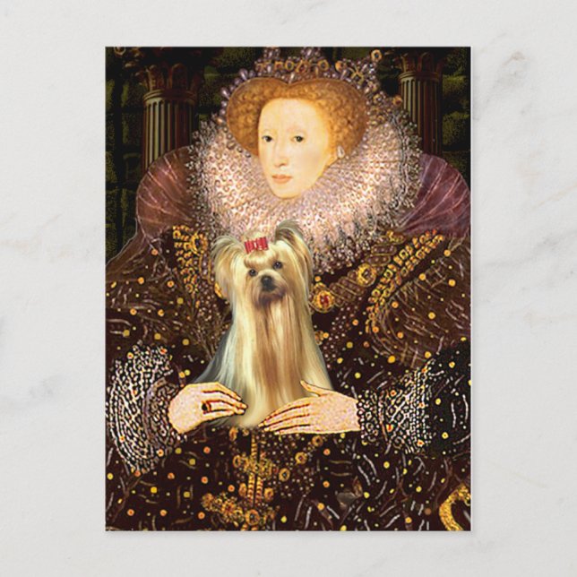 Yorkshire Terrier 1 - Queen Postcard (Front)