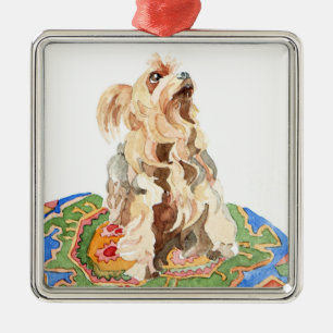Yorkshire terrier 2012 metal tree decoration