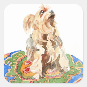 Yorkshire terrier 2012 square sticker