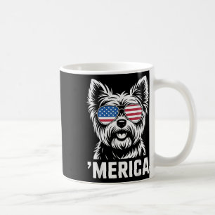 Yorkshire Terrier 4th Of July ‘merica Patriotic  Coffee Mug