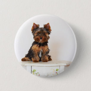 Yorkshire Terrier 6 Cm Round Badge