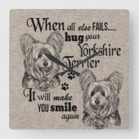 Yorkshire Terrier art when everything fails quote